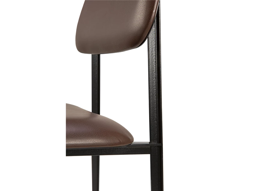 Detail rug DC Dining Chair chocolate leather 60089 Ethnicraft modern design 