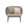Front Bijzetzetel Kodo Lounge Chair combi 1 Fossil Grey Almond Vincent Sheppard