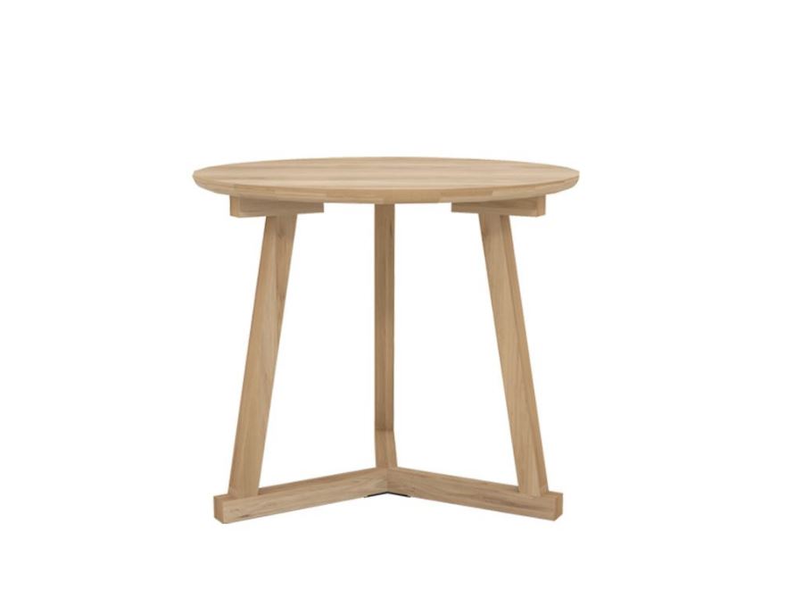 Oak Tripod Side Table Ethnicraft Toonzaalmodel Meubelen Jonckheere