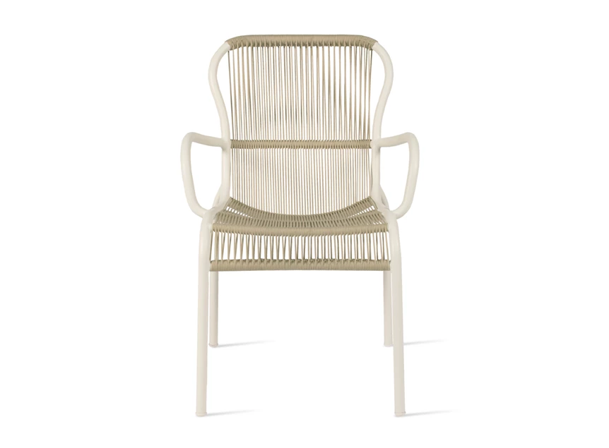 Front Armstoel Loop Dining Chair GD078 Beige Stone White Vincent Sheppard
