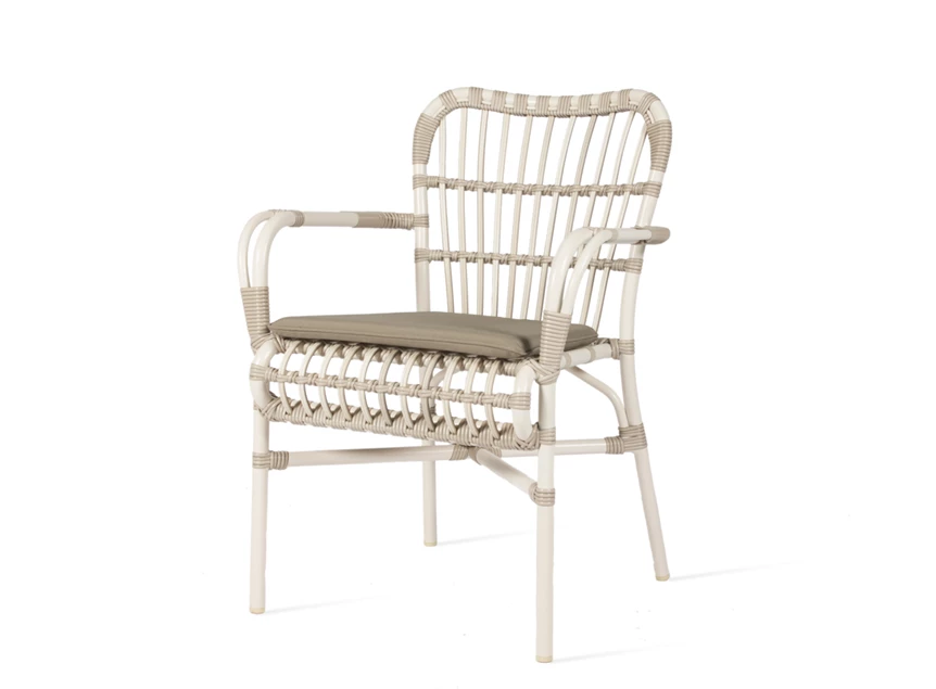 Zitkussen Armstoel Lucy Dining Armchair GD063 Off White Vincent Sheppard