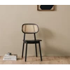 Zijkant Stoel Titus Dining Chair Black Oak Plywood Seat Vincent Sheppard