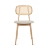 Front Stoel Titus Dining Chair Natural Oak Upholstered Lime White Bouclé Vincent Sheppard
