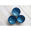 Cocosbowl Noya- Turquoise pearl- 14cm- 3