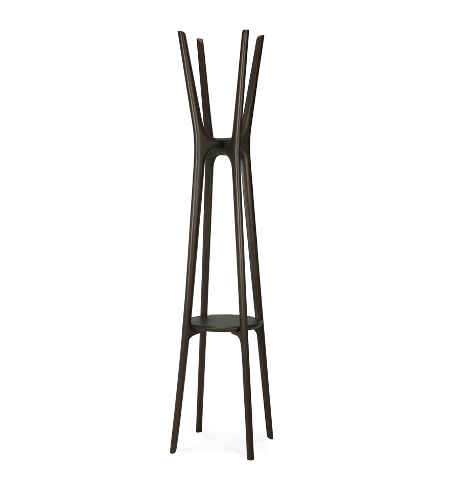 Mahogany Pi Dark Brown Coat Stand Ethnicraft Meubelen Jonckheere