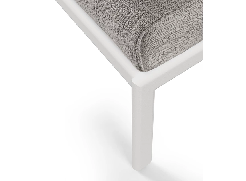 Detail Voetensteun Jack Outdoor Footstool Aluminium White Mocha 60146 Ethnicraft
