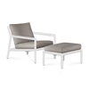 Set Voetensteun Jack Outdoor Footstool Aluminium White Mocha 60146 Ethnicraft
