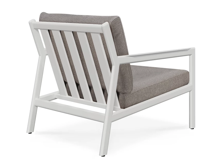 Achterkant Bijzetzetel Jack Outdoor Lounge Chair Aluminium White Mocha 60151 Ethnicraft