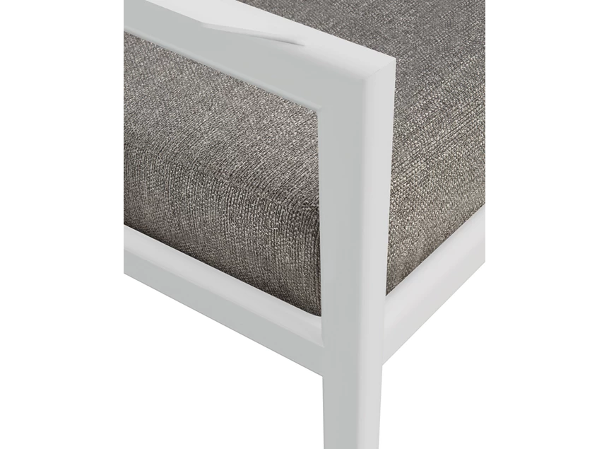 Detail Bijzetzetel Jack Outdoor Lounge Chair Aluminium White Mocha 60151 Ethnicraft