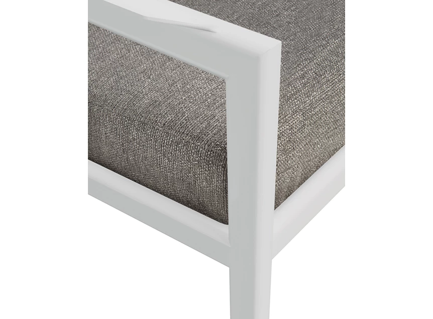 Detail Bijzetzetel Jack Outdoor Lounge Chair Aluminium White Mocha 60151 Ethnicraft