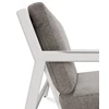 Zijkant Bijzetzetel Jack Outdoor Lounge Chair Aluminium White Mocha 60151 Ethnicraft