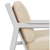 Zijkant Bijzetzetel Jack Outdoor Lounge Chair Aluminium White Natural 60152 Ethnicraft