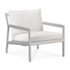 Bijzetzetel Jack Outdoor Lounge Chair Aluminium White Off White 60150 Ethnicraft
