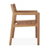 Zijkant Armstoel Teak Jack Outdoor Dining Chair Frame 10284 Ethnicraft