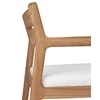 Detail Armstoel Teak Jack Outdoor Dining Chair Off White 10371 Ethnicraft