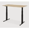 Zijkant Verstelbare bureau Oak Bok Adjustable Desk Black Base 26105 Ethnicraft