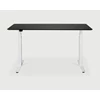 Verstelbare bureau Oak Bok Adjustable Desk Black Top White Base 26167 Ethnicraft