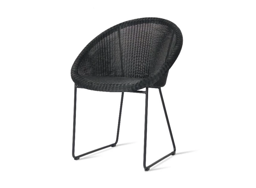 Gipsy Dining Chair Black Sled Base GD009 Vincent Sheppard