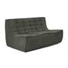 Salon N701 Sofa 2 Seater Moss Eco Fabric 20255 Ethnicraft