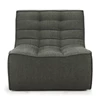 Front Salon N701 Sofa 1 Seater Moss Eco Fabric 20254 Ethnicraft