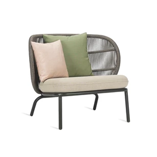 Bijzetzetel Kodo Lounge Chair combi 1 Fossil Grey Almond Vincent Sheppard