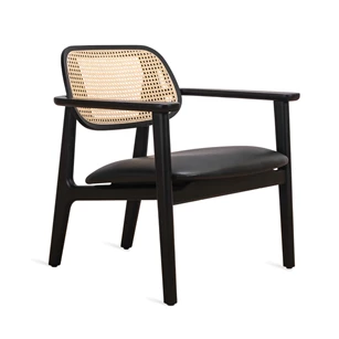 Bijzetzetel Titus Lounge Chair Black Oak Vincent Sheppard