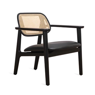 Bijzetzetel Titus Lounge Chair Black Oak Vincent Sheppard