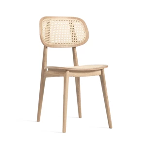 Stoel Titus Dining Chair Natural Oak Cane Seat Vincent Sheppard