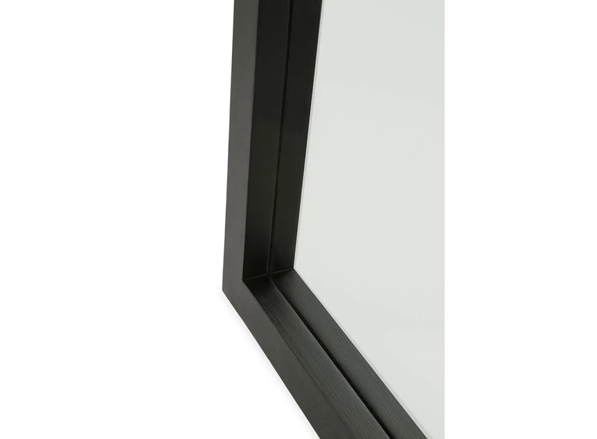 Detail Oak Light Frame Black Floor Mirror 51289 Ethnicraft modern design
