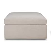 Front Poef Mellow Footstool Ivory 20028 Ethnicraft