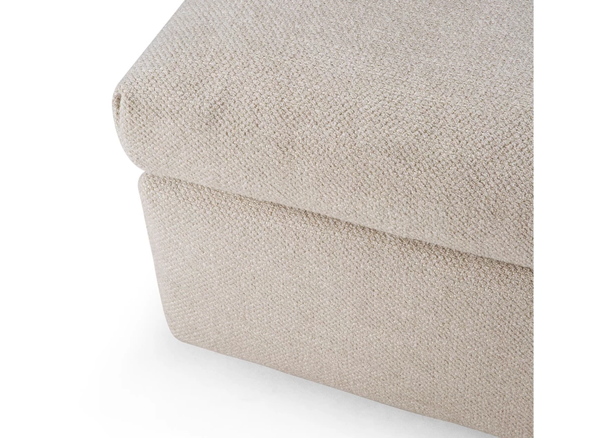 Detail Poef Mellow Footstool Ivory 20028 Ethnicraft