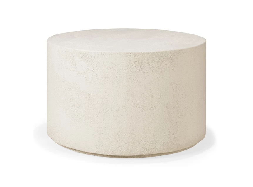 Salontafel Microcement Elements Off White Round Coffee Table 26414 Ethnicraft