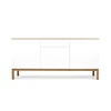 2275-454 patch dressoir sideboard white lacque solid oak tenzo scandinavisch design strak witte lak eik