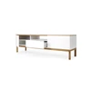 2273-454 witte lak solid oak volle eik laden tv bench patch tv-meubel white lacque deuren scandinavisch design