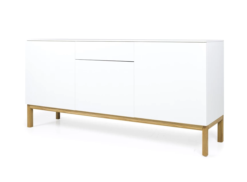 2275-001 patch eik dressoir sideboard white lacque solid oak tenzo scandinavisch design strak witte lak