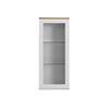 1672-454 dot wall glass cabinet 1 door oak white tenzo eik wit wandkast hangkast glazen deur scandinavisch design