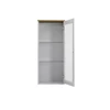 1672-454 dot 1 door oak hangkast glazen deur wall glass cabinet white tenzo eik wit wandkast scandinavisch design
