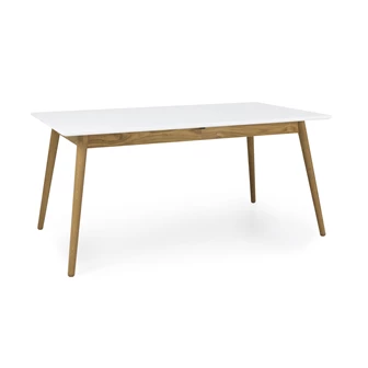 1681-001 extandable table tenzo dot eik wit verlengbare eettafel scandinavisch design oak white