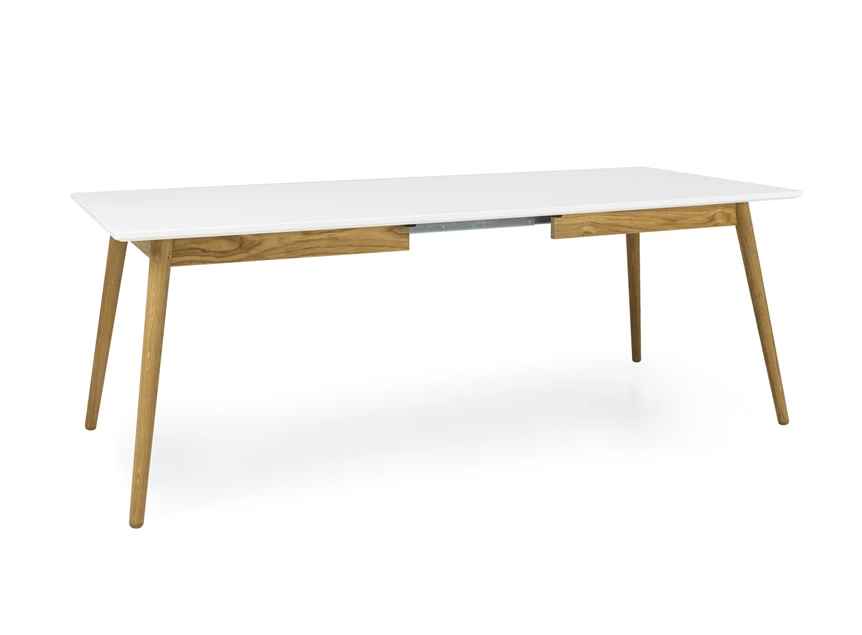 1681-001 verlengbare eettafel scandinavisch design oak white tenzo dot eik wit extandable table