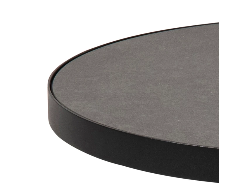 20139 Soli salontafel rond zwart metaal keramiek actona detail tafelblad