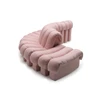 Verstelbare salon Snake DS-600 stof roze De Sede