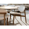 Lage stoel low dining chair Odin stof bobby shell white Passe Partout