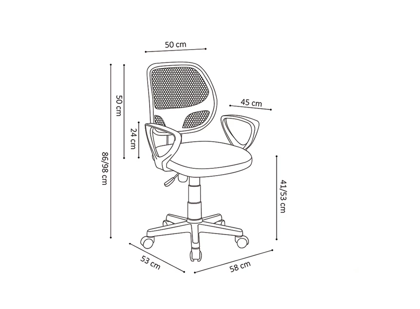 Rousseau 9741-5 bureaustoel chaise de bureau Hippa 6.jpg