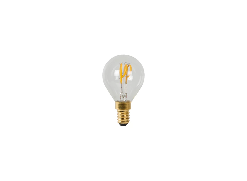 P45 filament lamp- 4,5cm LED, dimb E14 1X3W 2700K transparant 
