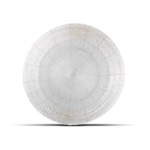 placemat rond wit kralen- 35cm 