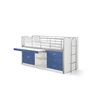 BONHHS9507 bonny halfhoogslaper bureau ladder kinderkamer blauw vipack jeugdkamer
