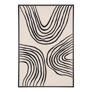 Canvas Lipari beige zwart No.2 60x90cm 4981051 recht vooraanzicht