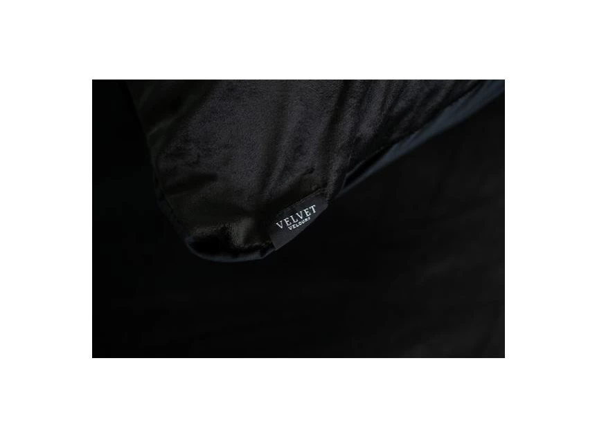 Velvet kussensloop- zwart- x2 - detail 