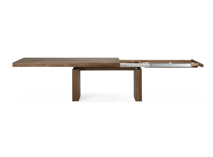 Open Teak Double Extendable Dining Table 12066 Ethnicraft