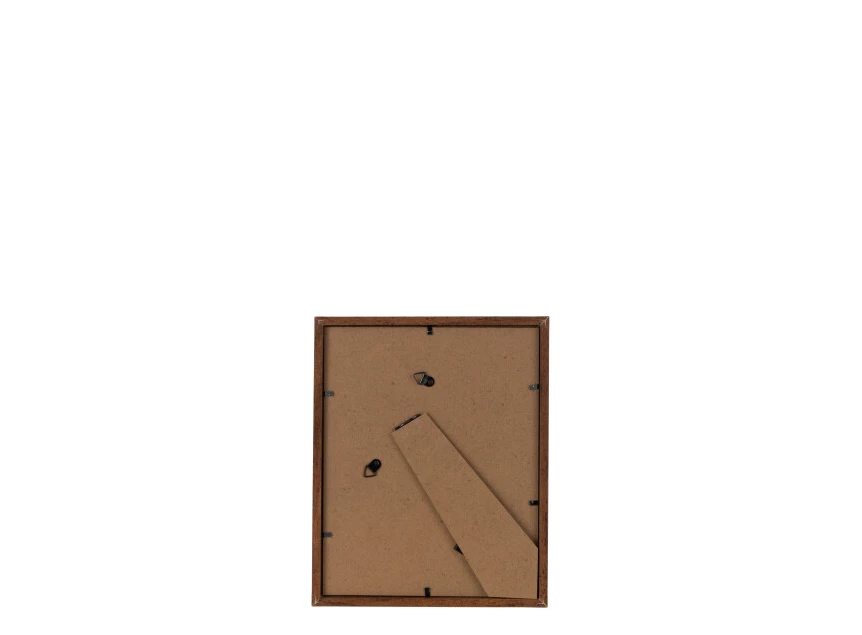 Basic fotokader- hout- donker bruin- medium- achterkant 